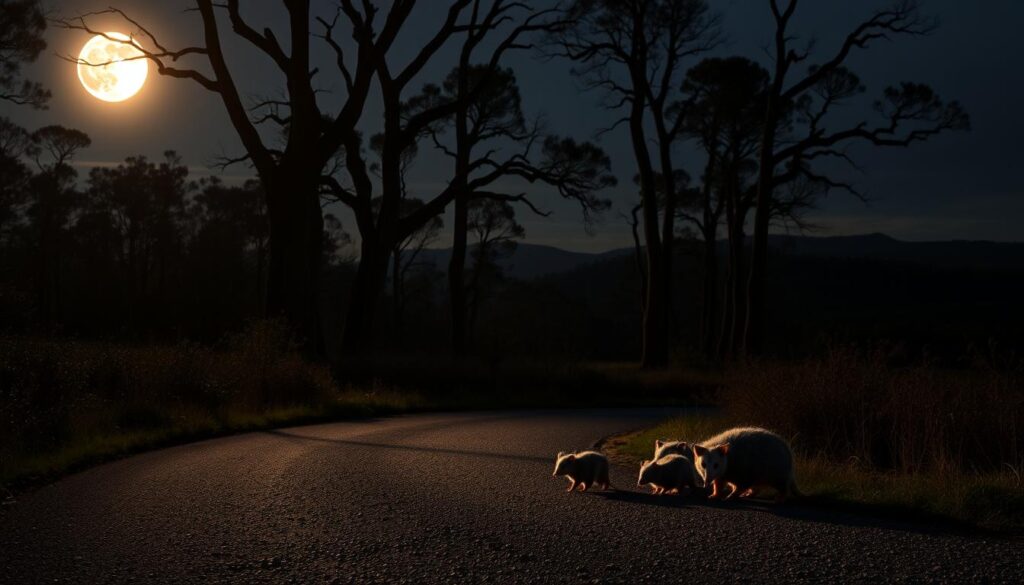 spiritual meaning of possum crossing your path