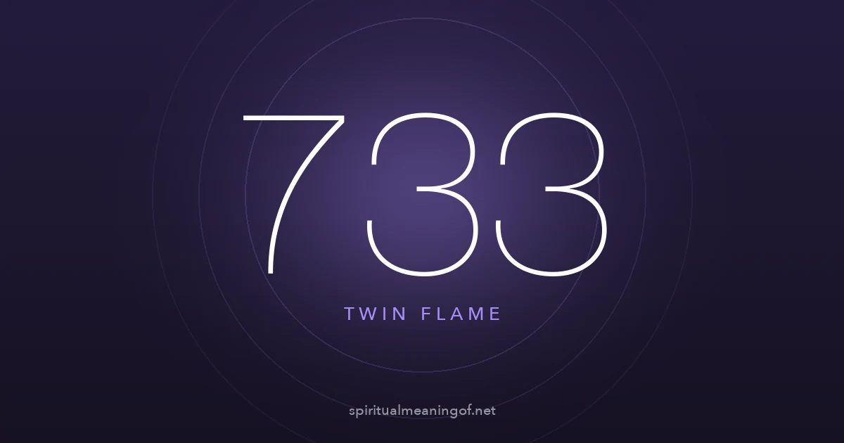 733 angel number twin flame